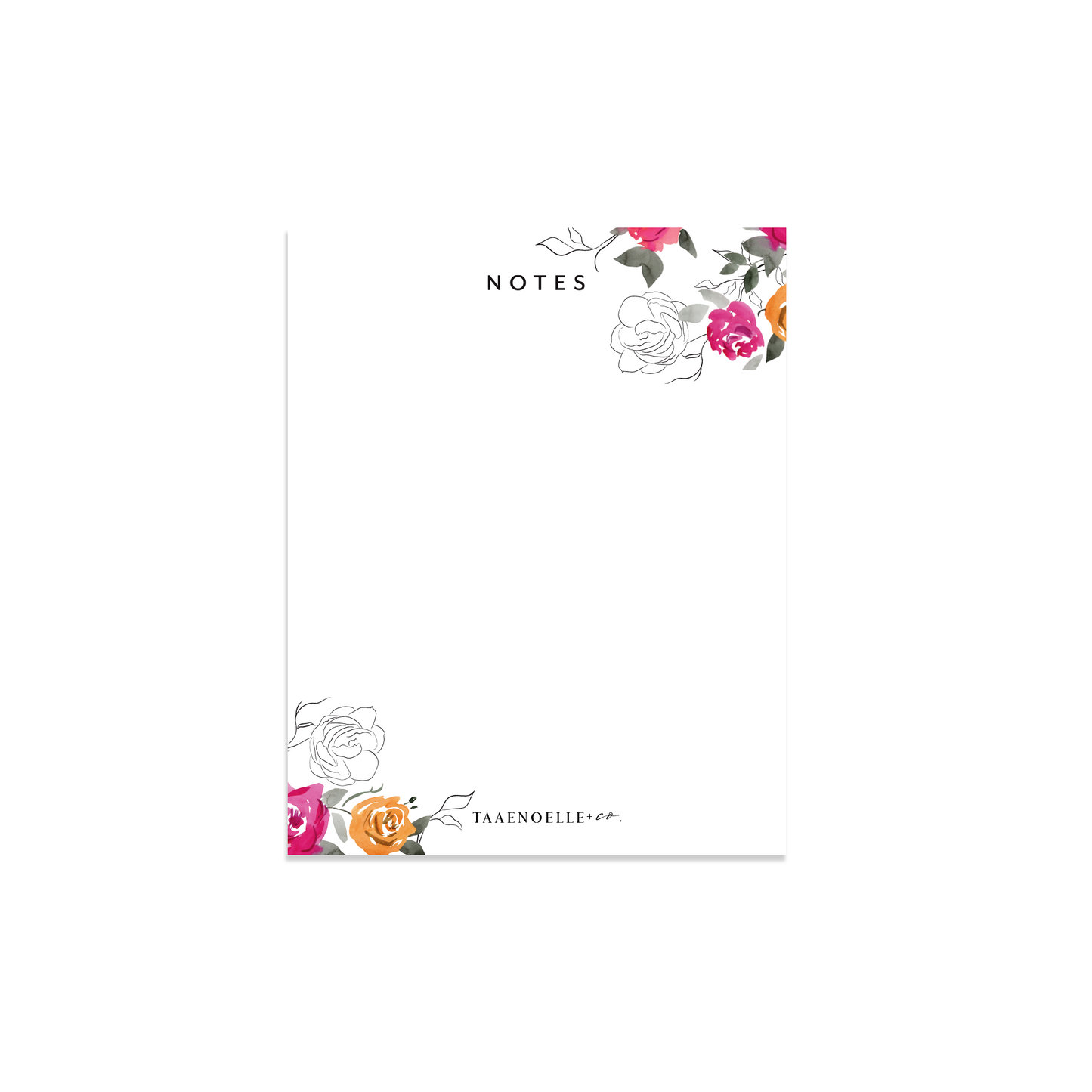 Floral Notes Notepad