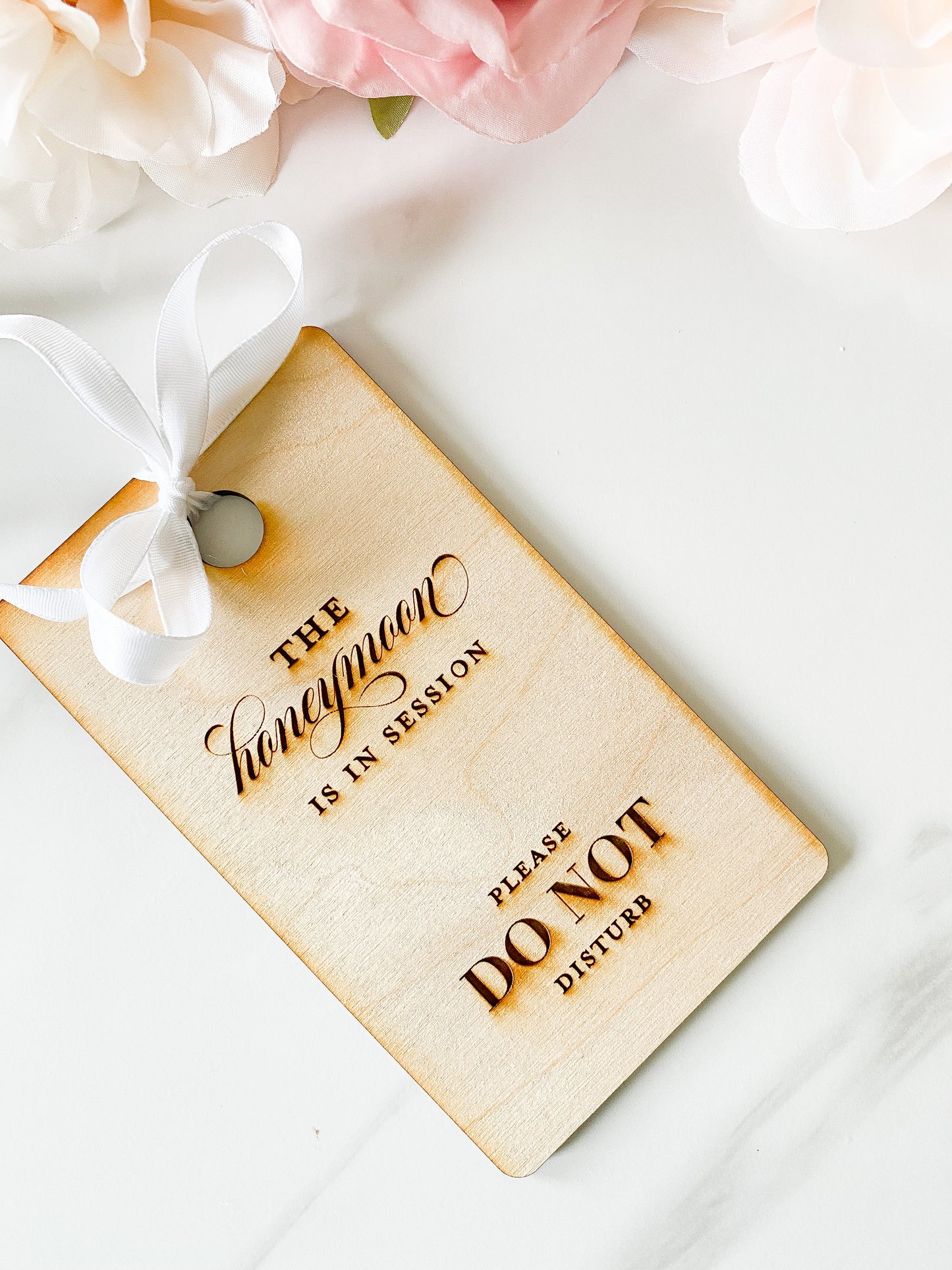 Wooden Honeymoon Door Hanger, Keepsake