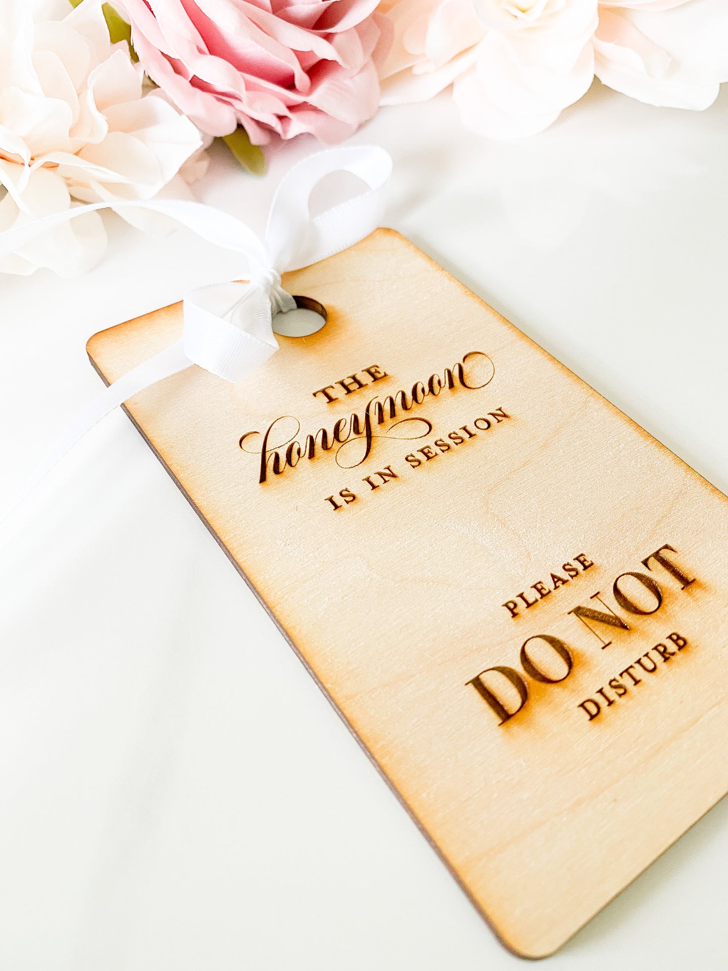 Wooden Honeymoon Door Hanger, Keepsake
