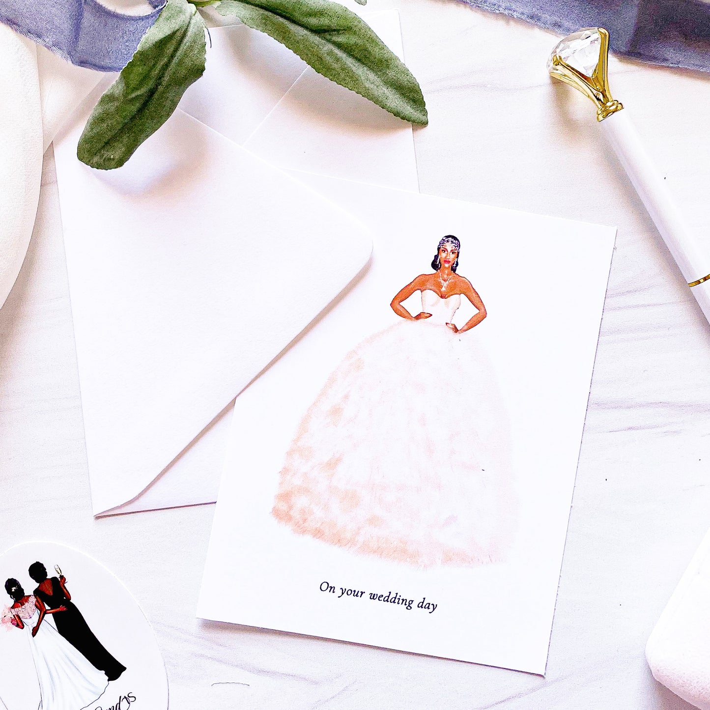"Veronica" Bridal Card (SALE ITEM, 50% OFF)