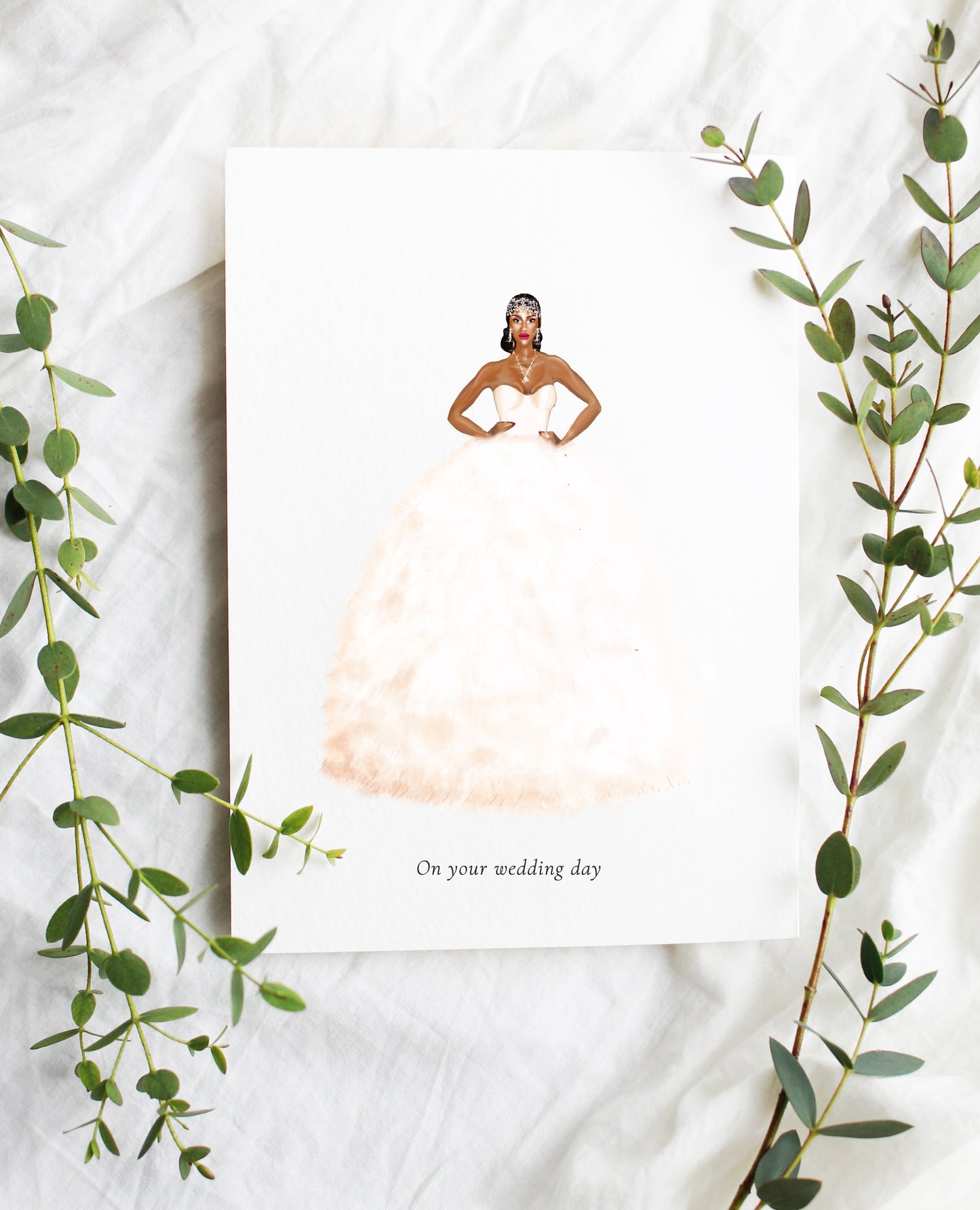 "Veronica" Bridal Card (SALE ITEM, 50% OFF)