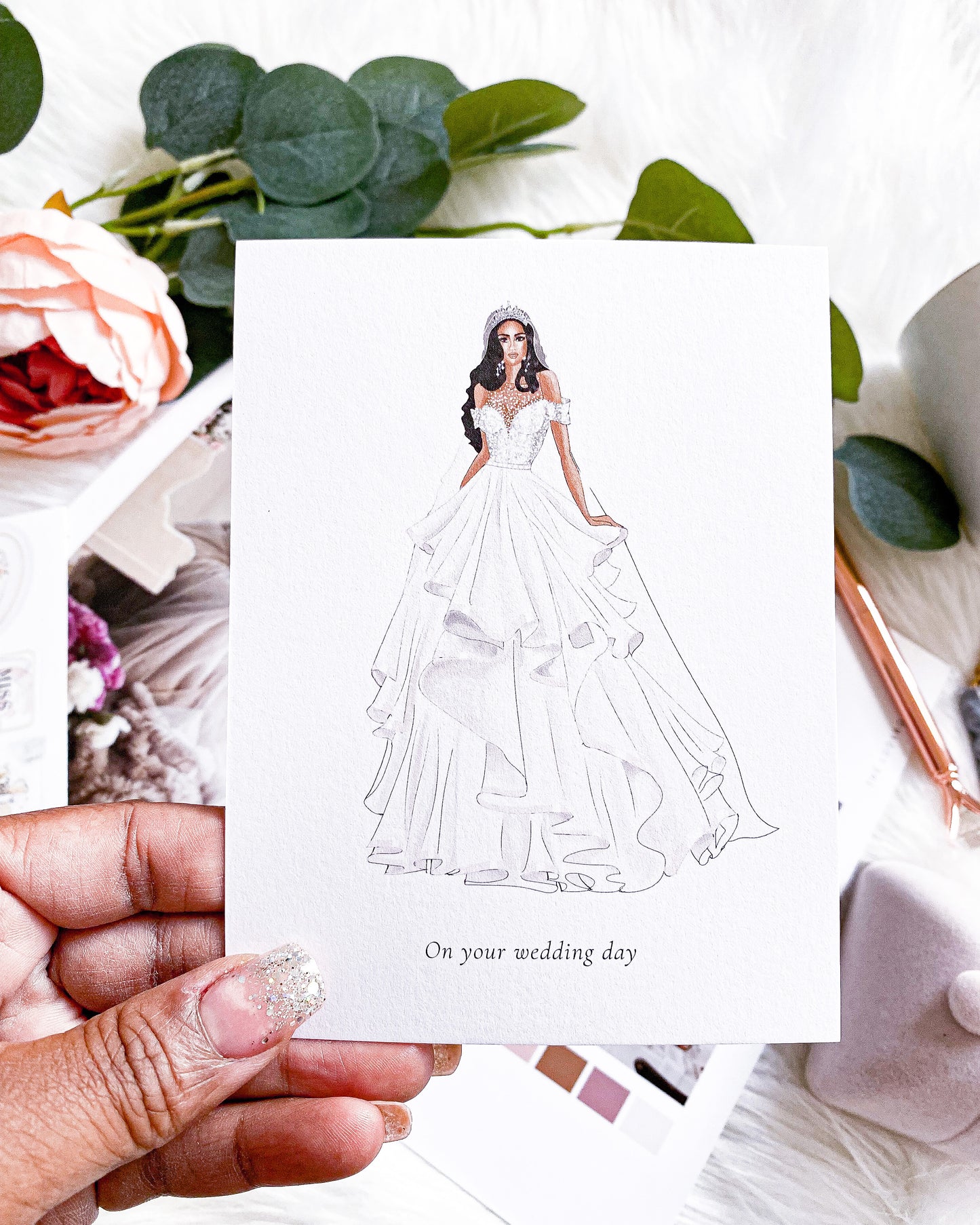 "Romona" Bridal Card (SALE ITEM, 50% OFF)
