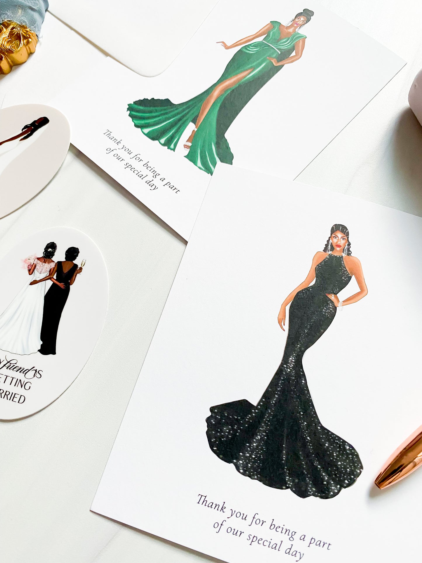 "Victoria" Bridesmaid Card
