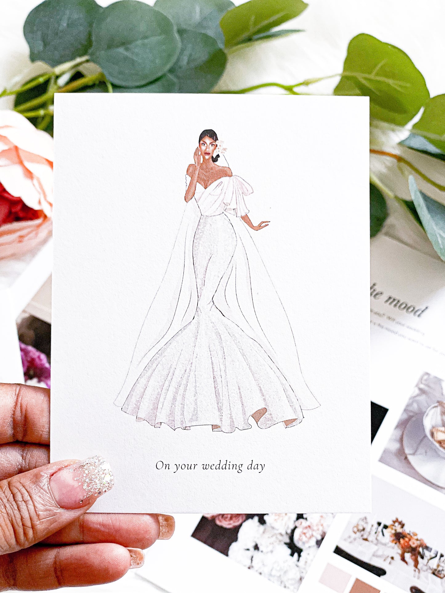 "Noelle" Bridal Card (SALE ITEM, 50% OFF)