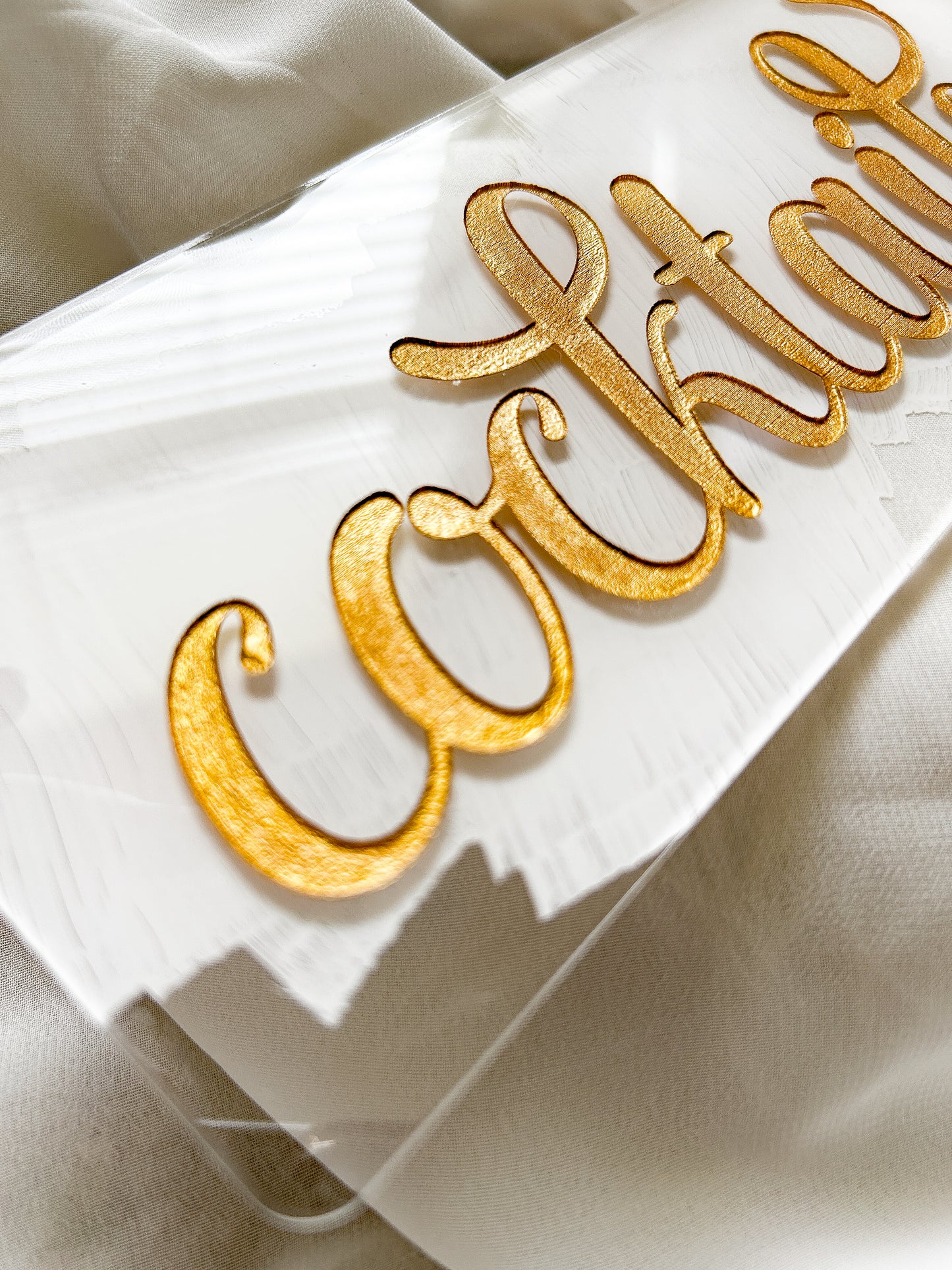 Clear Acrylic Cocktails Sign
