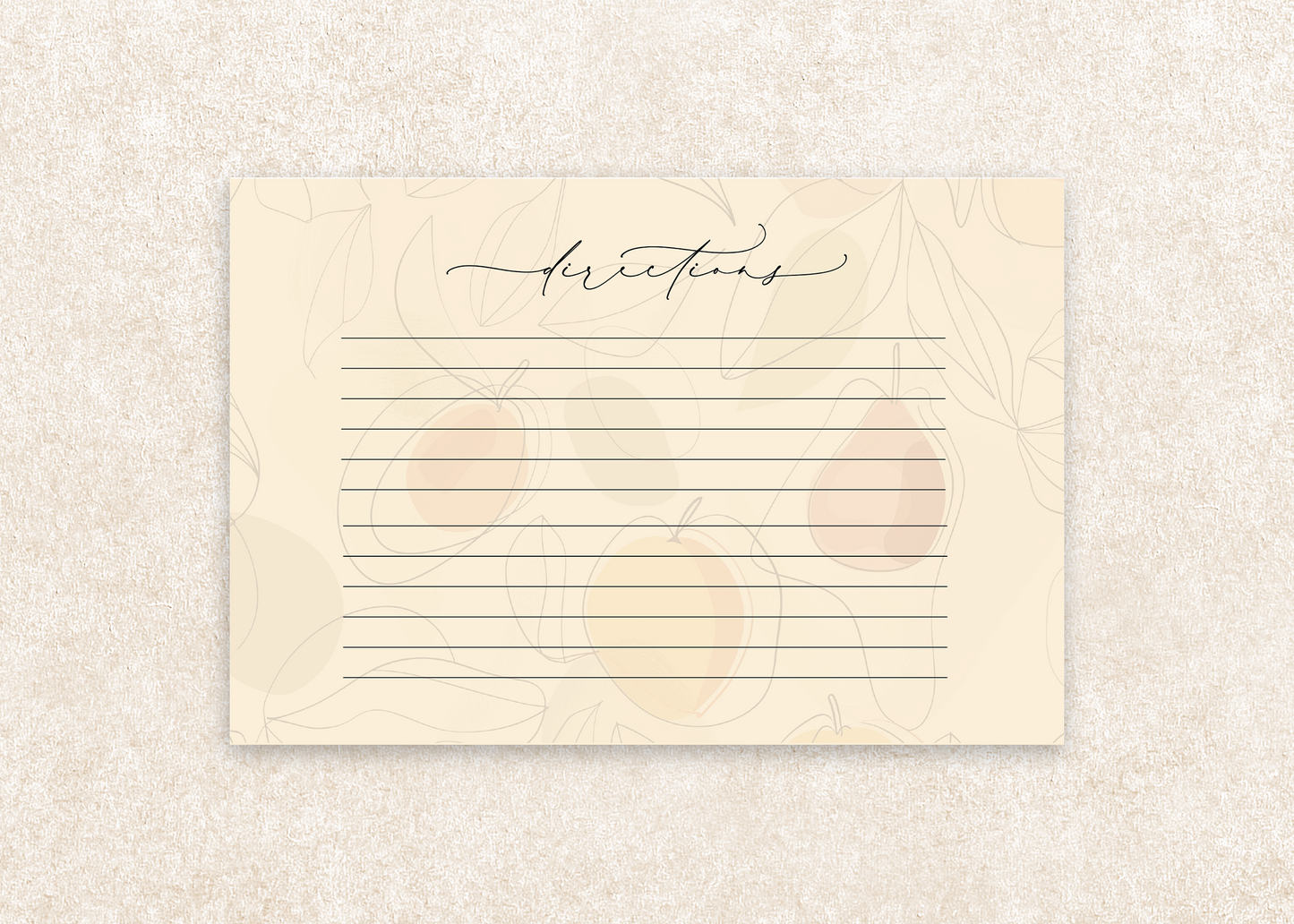 Still Life Kitchen Recipe Cards
