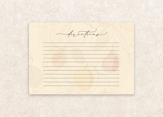 Still Life Kitchen Recipe Cards