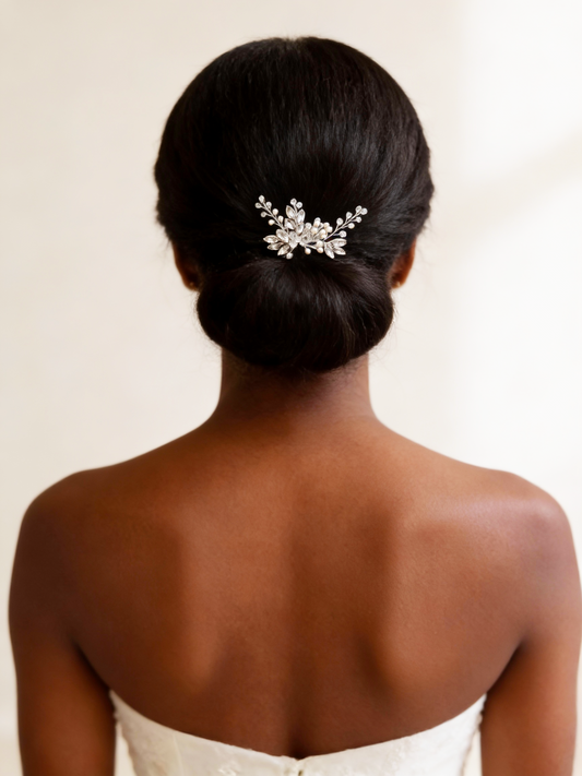 Pearl & Rhinestone Bridal Hairpin