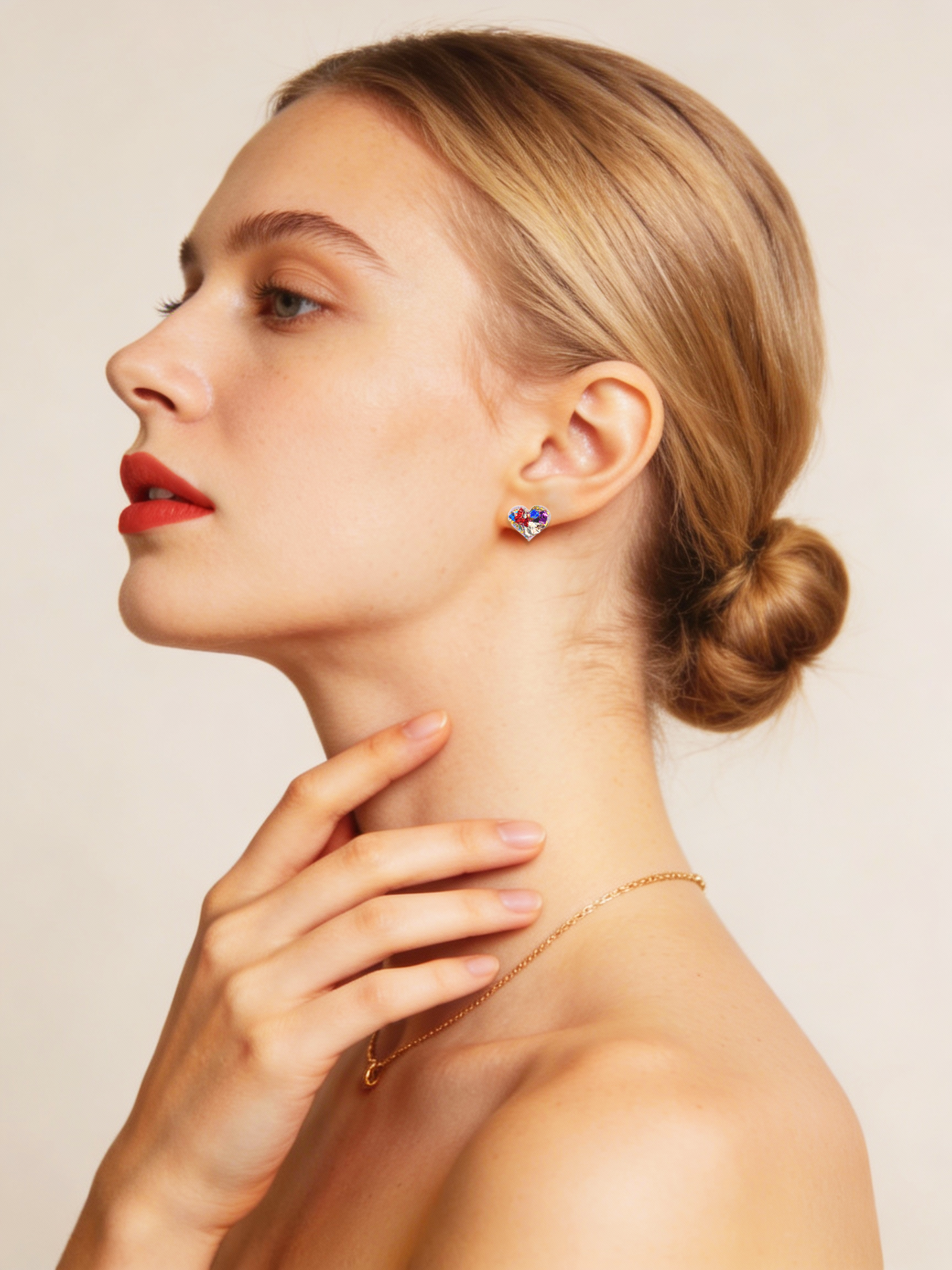 Confetti Crush Heart Earrings by Taaenoelle + Co.