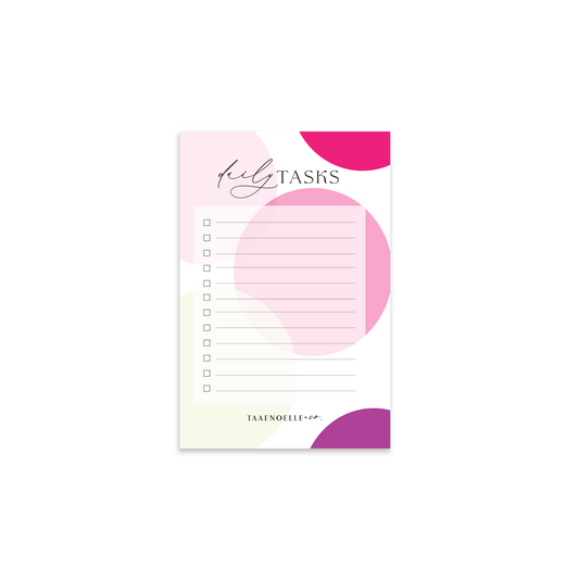 Daily Tasks Notepad + Stay on Track Magnet