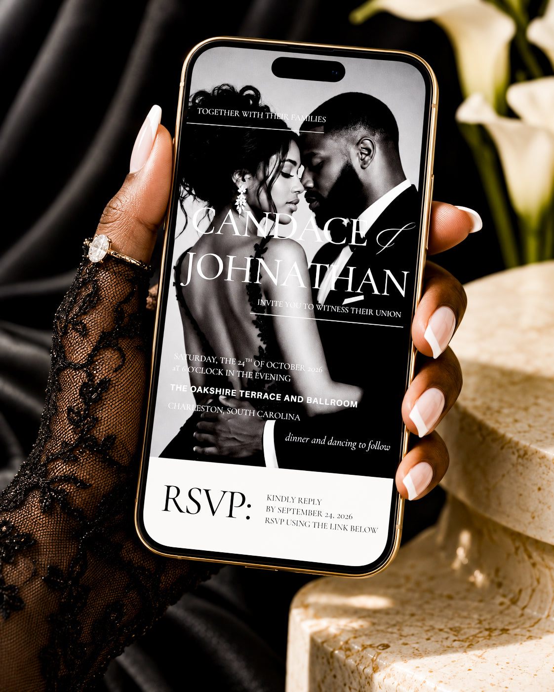 Gentle Love Digital Invitation by Taaenoelle + Co.