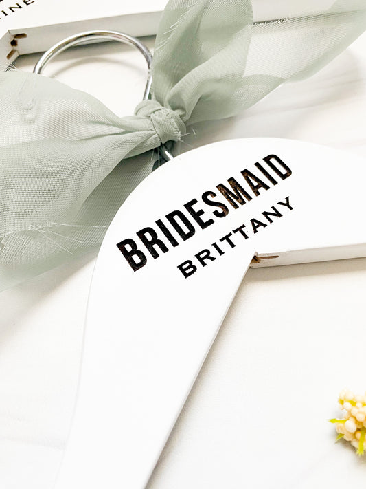Personalized Bride/Bridesmaid Hangers