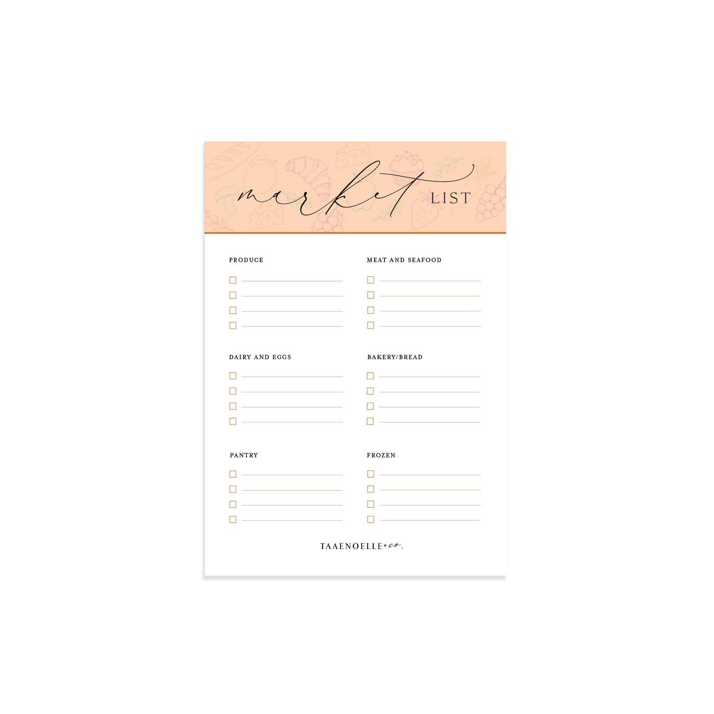 Market List Notepad