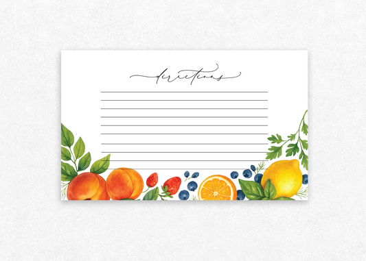 Summer Kitchen Recipe Cards