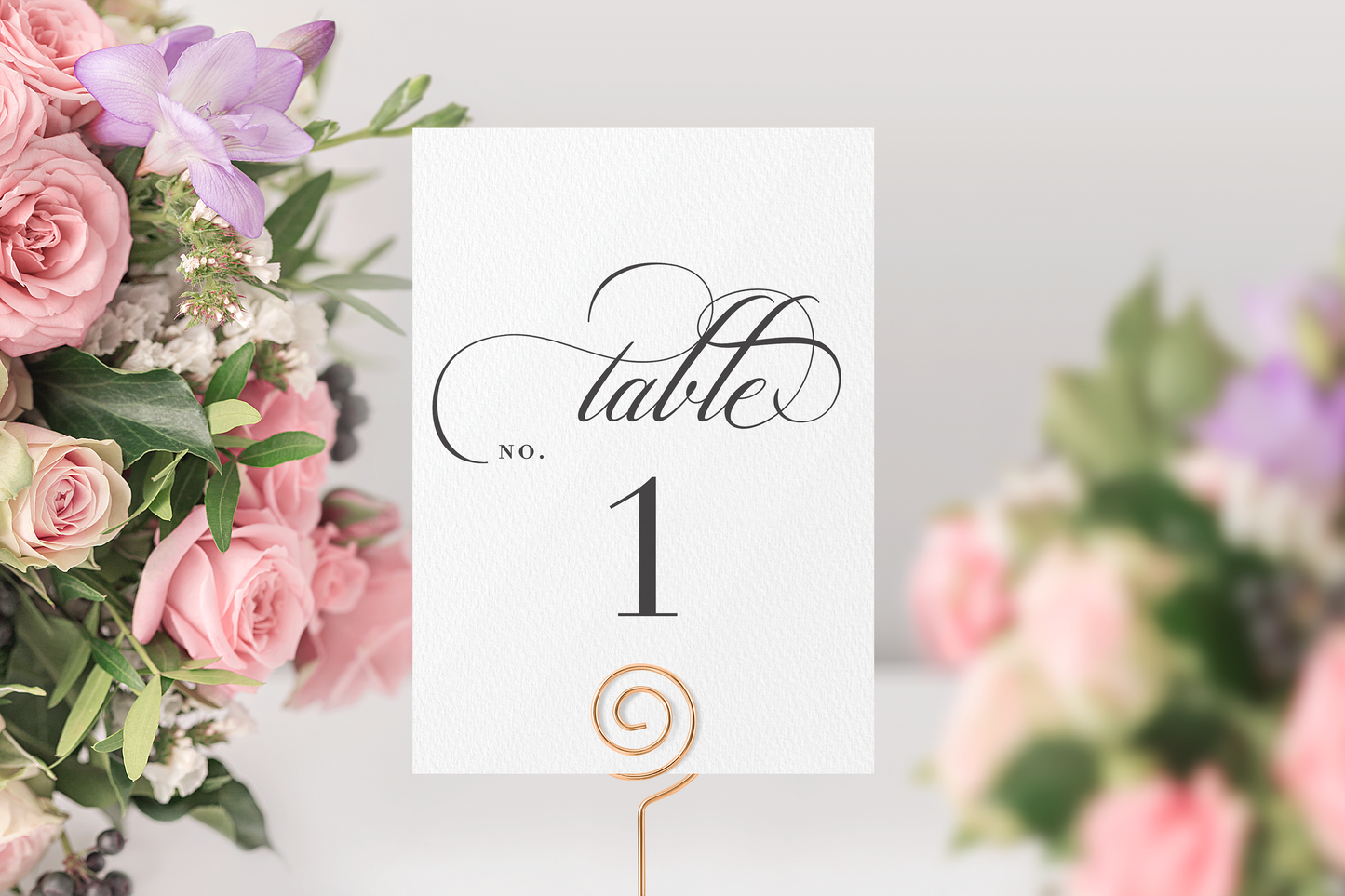 Modern Table Number Template