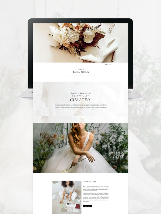 The Talia Quinn Showit Template by Taaenoelle + Co.