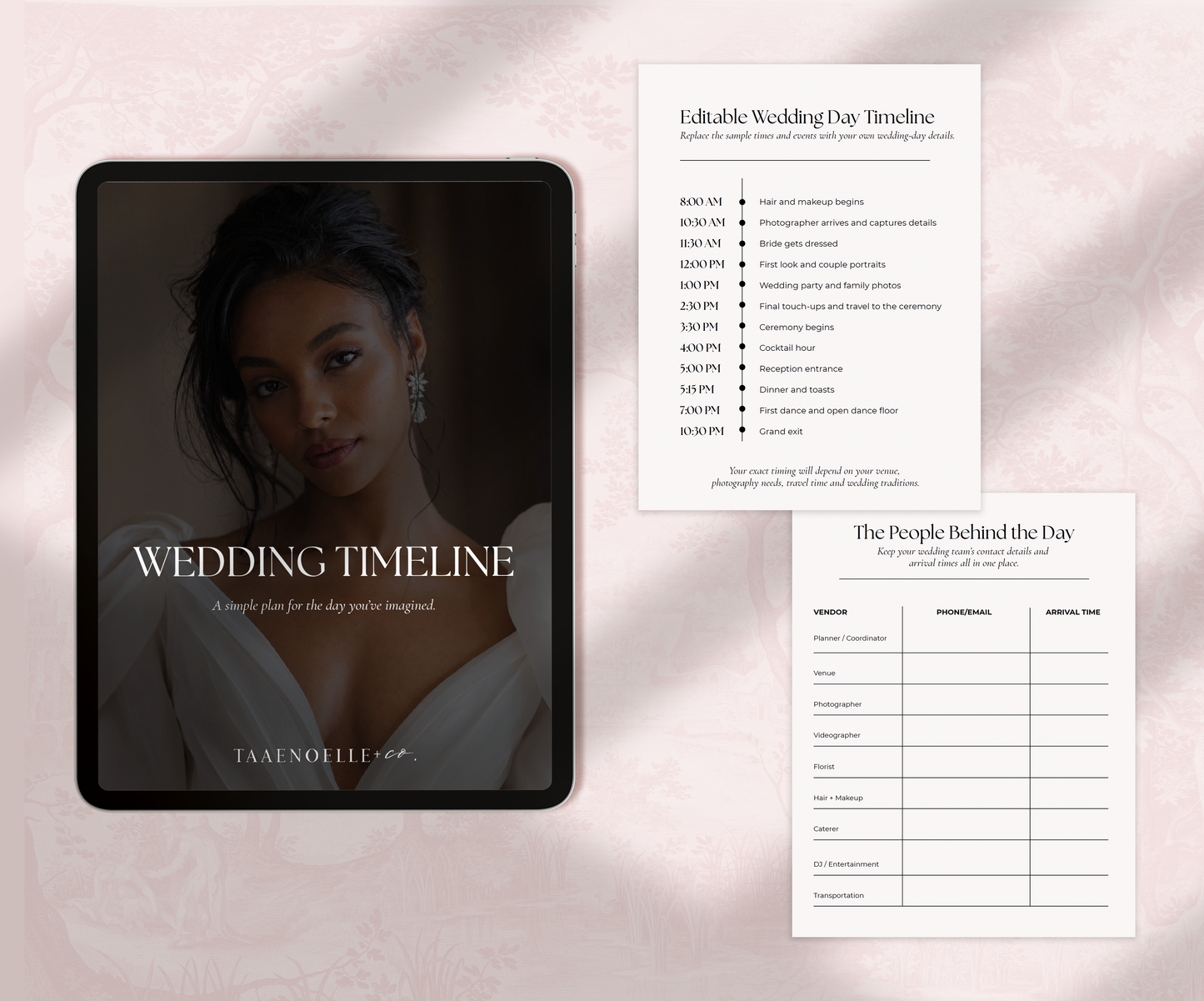 The Wedding Day Timeline - Digital Download