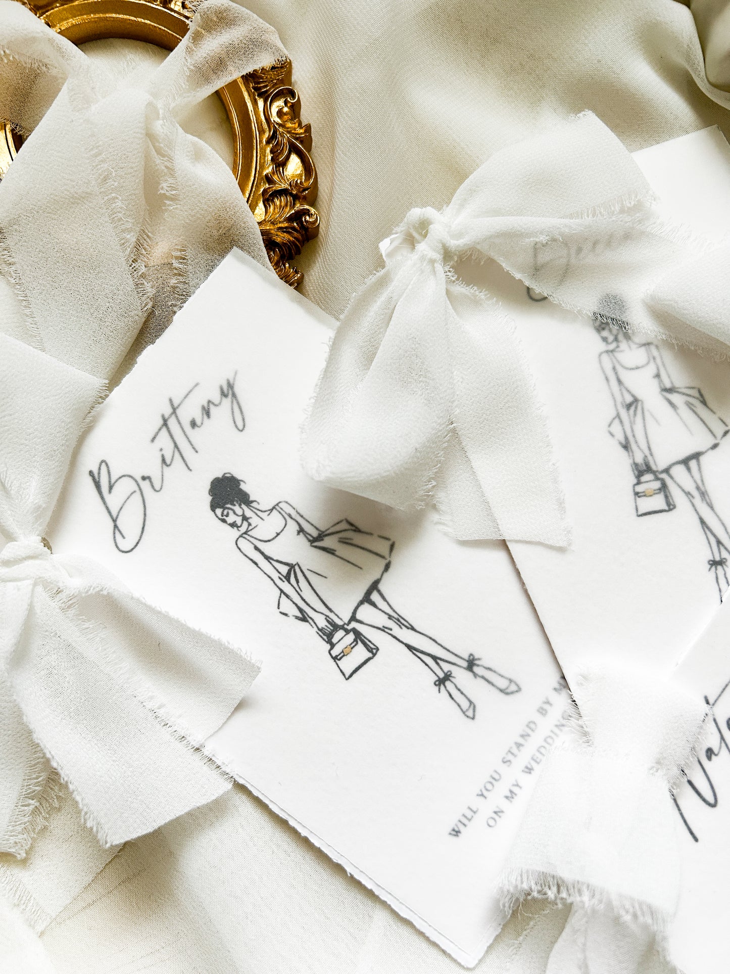 Fashion-Forward Bridesmaid Proposal Cards