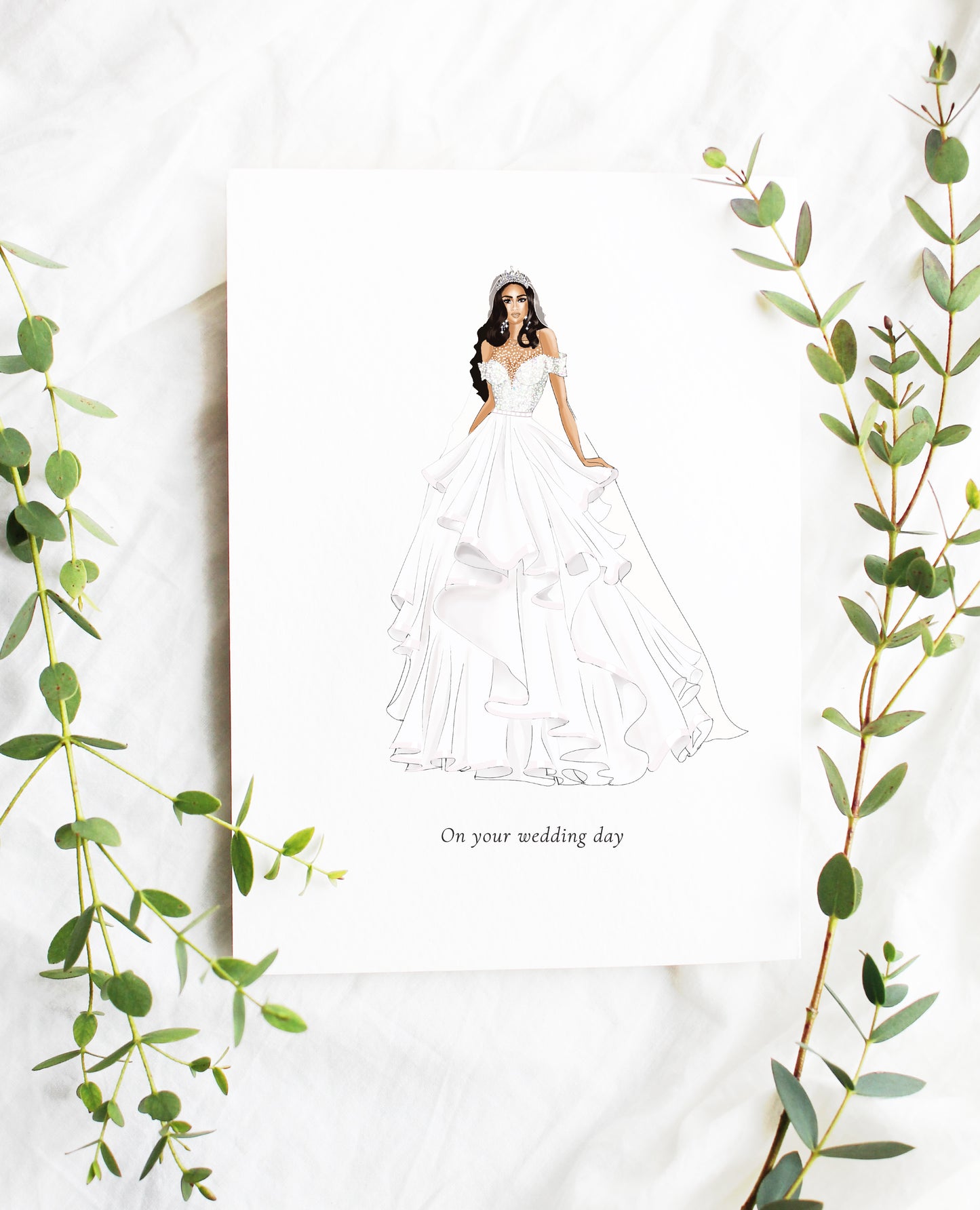 "Romona" Bridal Card