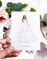 "Romona" Bridal Card (SALE ITEM, 50% OFF)