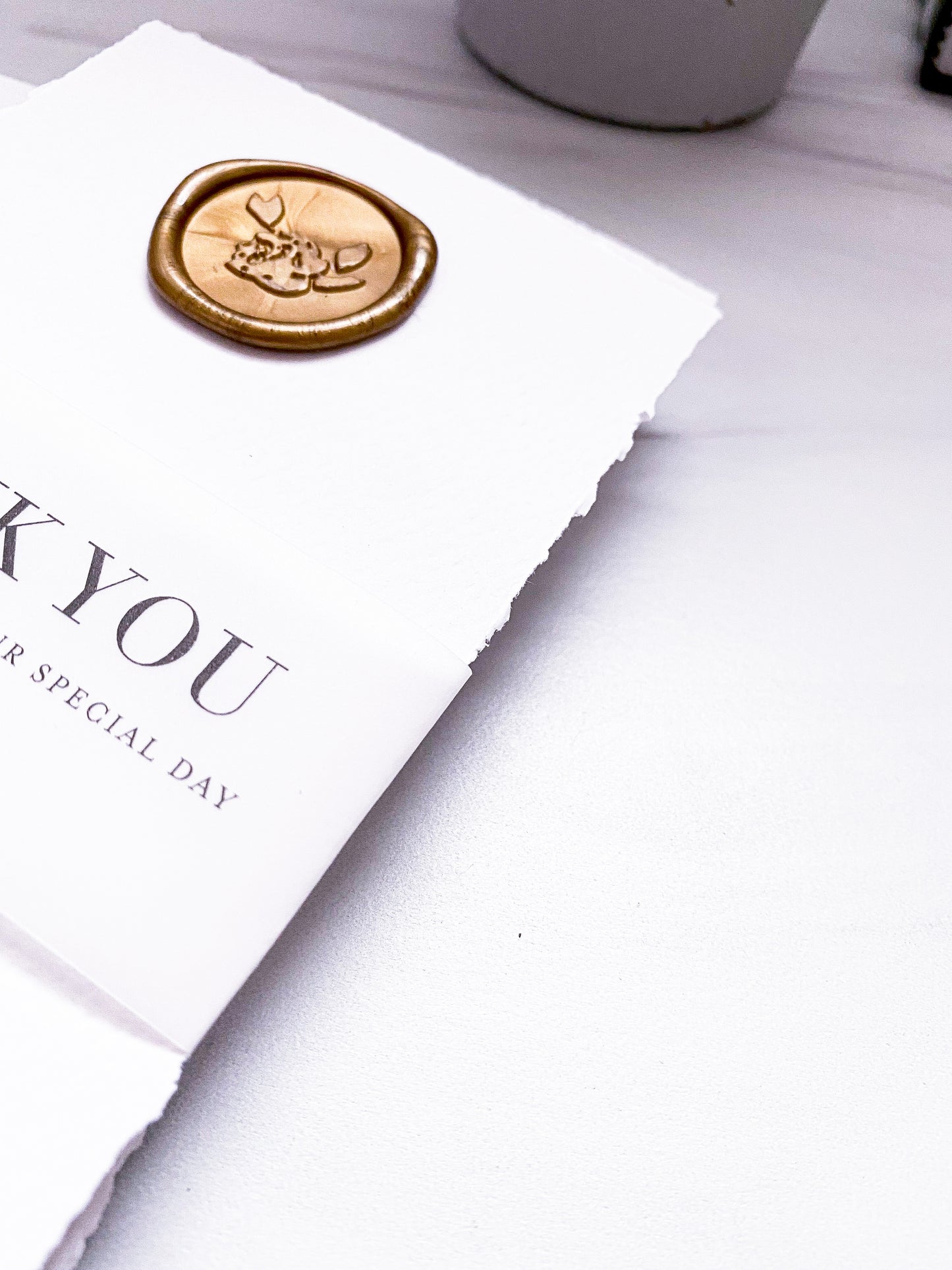 Deckled Edge Thank You Card Set (Limited Edition Item)