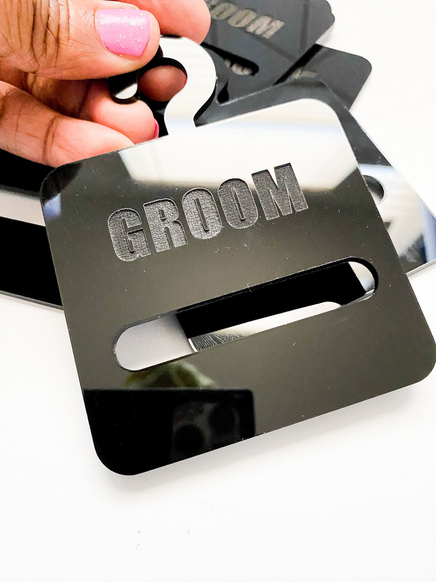 Groom Tie Hanger (Acrylic)