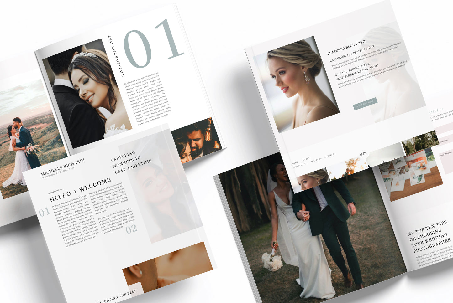 The "Michelle Richards" Showit Template by Taaenoelle + Co.