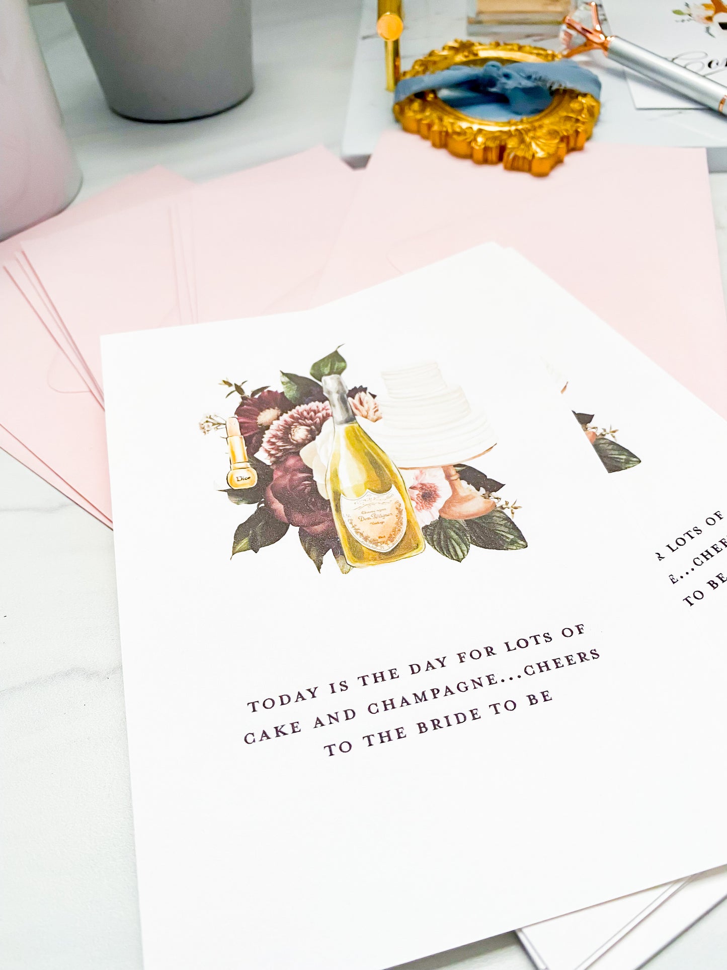 “Cheers for the Bride” Bridal Shower Card